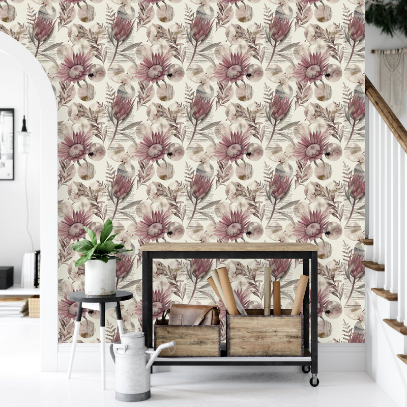 Floral Tile, 2.08' W x 10.42' L