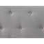 Grand lit en tissu gris Tradilla