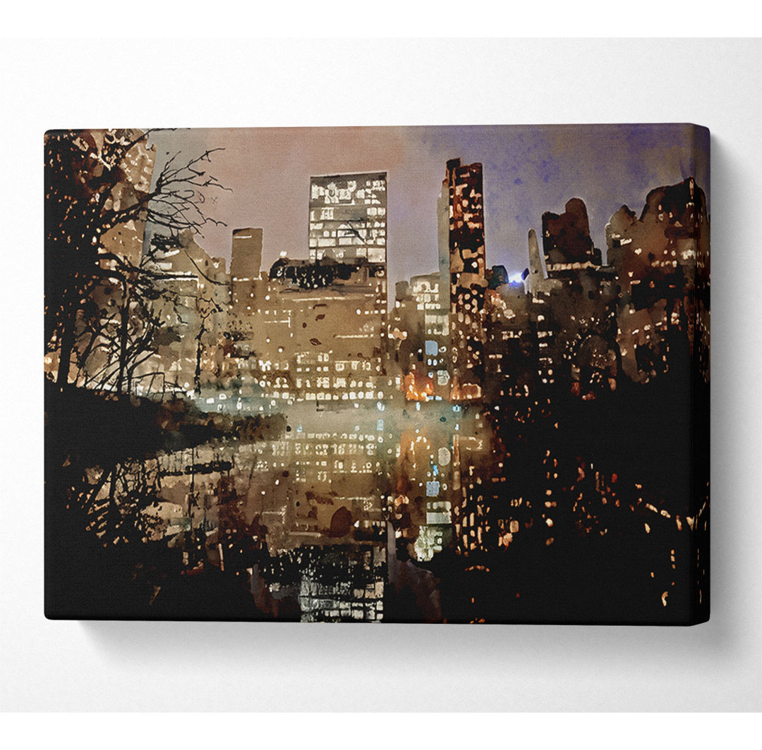 New York Lights - Kunstdrucke auf Leinwand