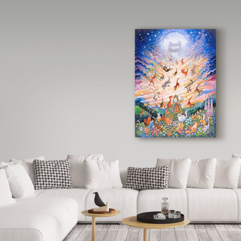 «Kellene Bill Bell Cats in The Sky», impression sur toile tendue, H 19 po x l 14 po