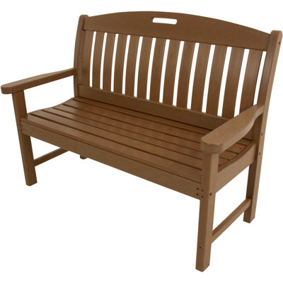 Stines Plastic Garden Bench by August Grove