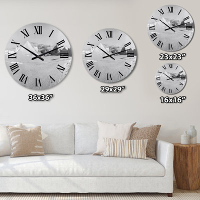 Photo panoramique de paysage arctique I - Horloge murale nautique et côtière