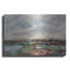 Art mural en métal luxueux «By the Lake» par Silvia Vassileva, 24 po x 16 po