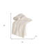 Jeté en tricot ivoire 100% coton
