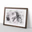 Leopard Climbing from a Tree - Picture Frame Painting Print-56736172-56736173