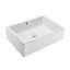 Lavabo vasque rectangulaire en céramique Voltaire 17