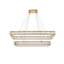 Luminaire suspendu double DEL chromé Maart-1601872523-1601872517