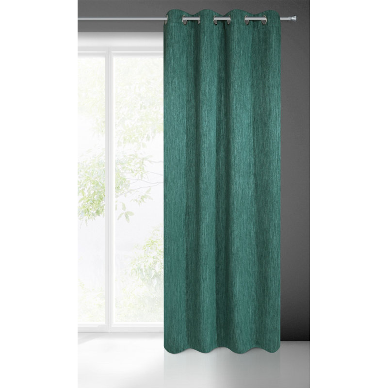Haizlee Maximum Blackout Curtains Single Panel, Green