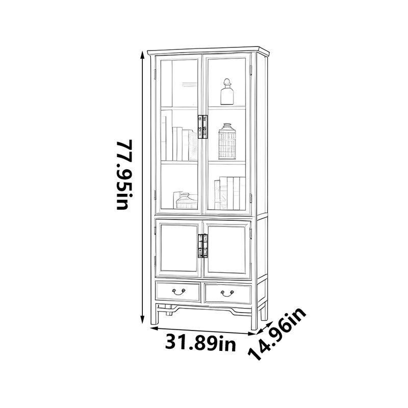 Bibliothèque de mobilier classique et pratique