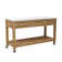 Fresco 59" Ceramic Top Console Table On Wheels - Taupe