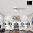 TurboBreeze 45'' - 5 Blade Modern Ceiling Fan with Dimmable Light Kit and Remote Control-122950092-122950094