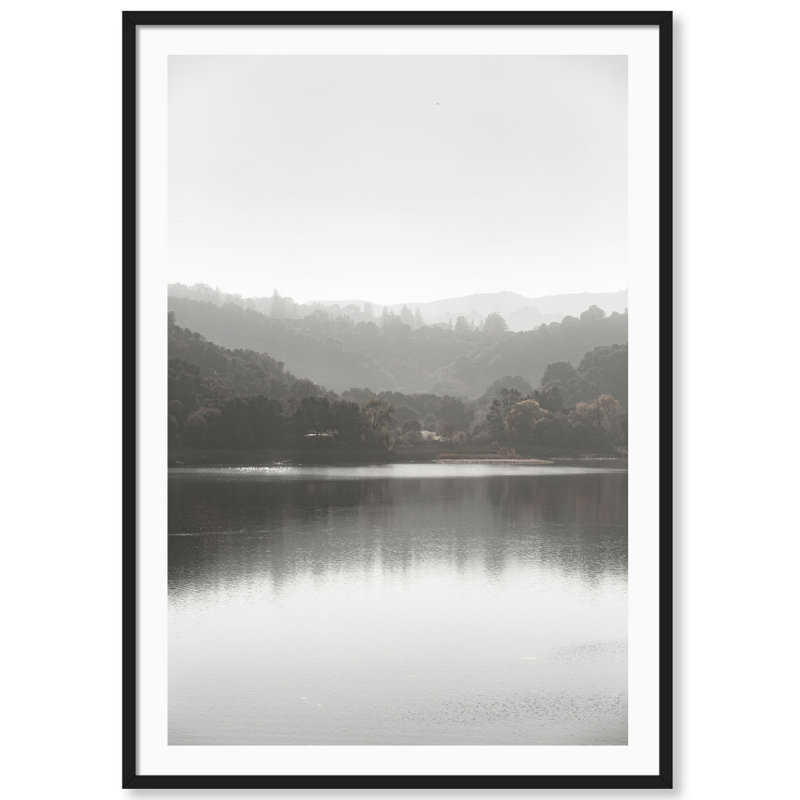 Lake 2 Print by Carly Tabak, Black Wood, 31" W x 44" H