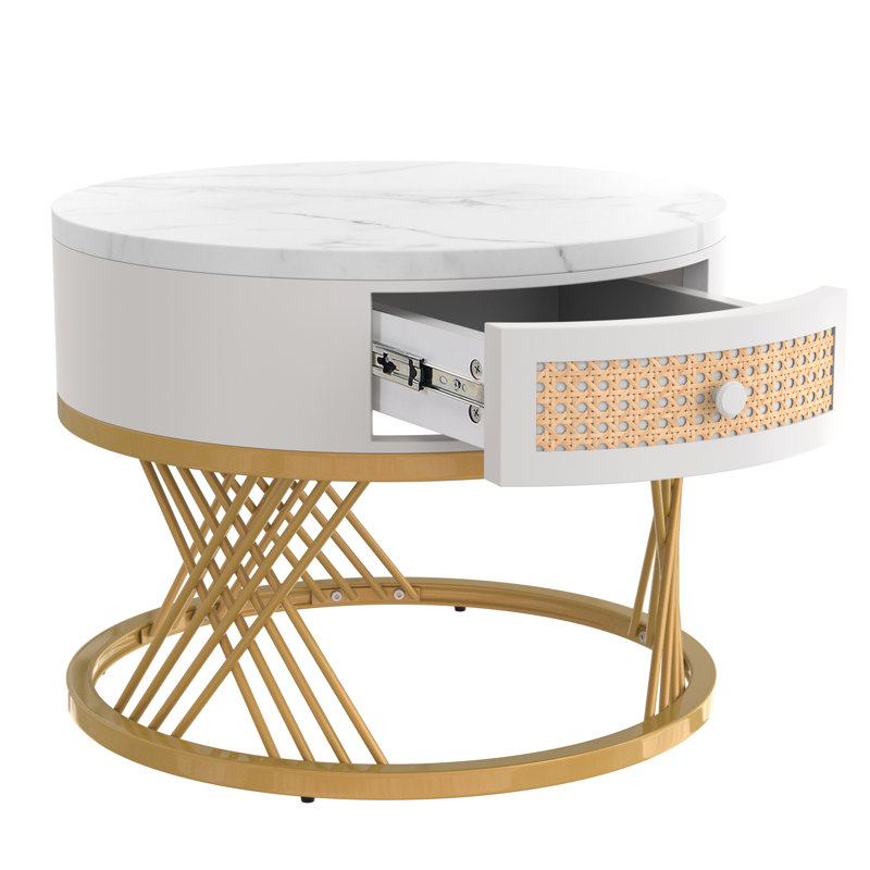 2 - Piece Living Room Table Set, White