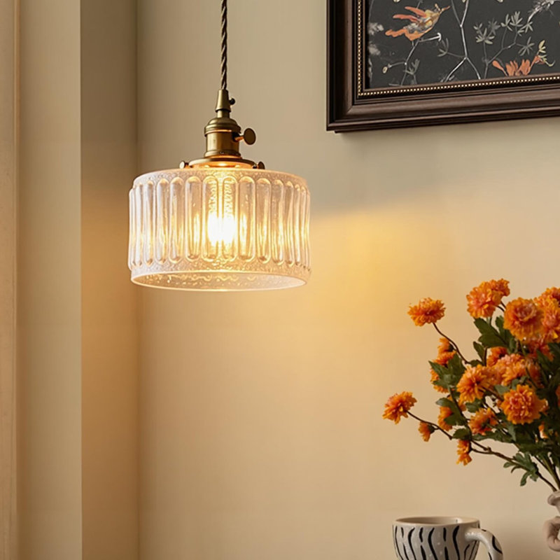 1-Light Pendant Lights Glass Clear