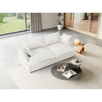 Modular Sectional Couch Down Filled Sofa, Comfty Convertible Deep Seat Cloud Couch For Living Room, Detachable Washable Couches Cushion Covers