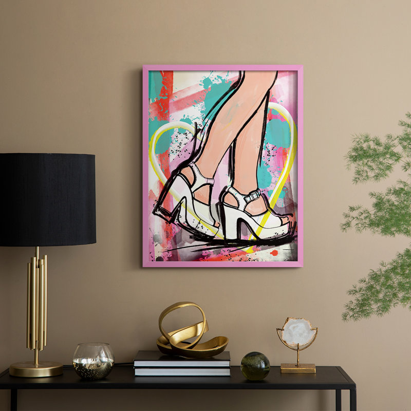 Pop Glam Platform Framed Print - Solid Wood