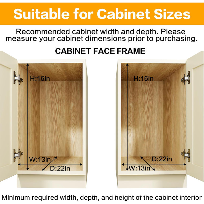 2-Tier Kitchen Cabinet,Pull Out Cabinet Organizer