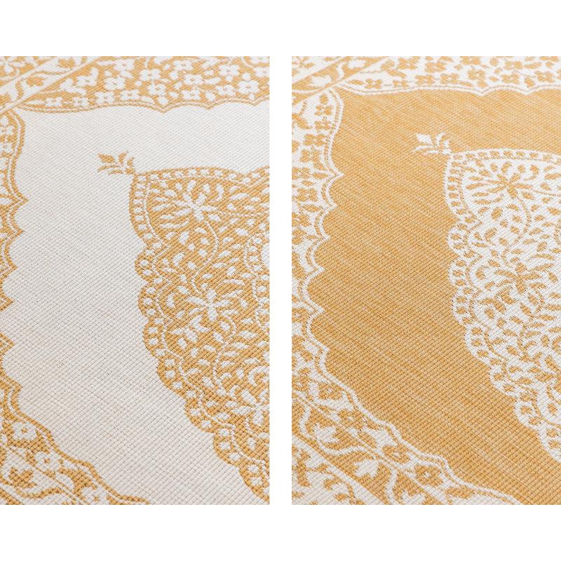Dynamic Ornamental Indoor / Outdoor Area Rug, Rectangular 80 x 150cm