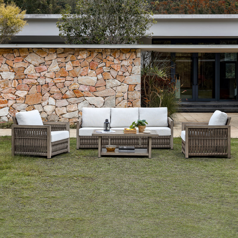 Ensemble de mobilier d'extérieur 4 pièces Seehill