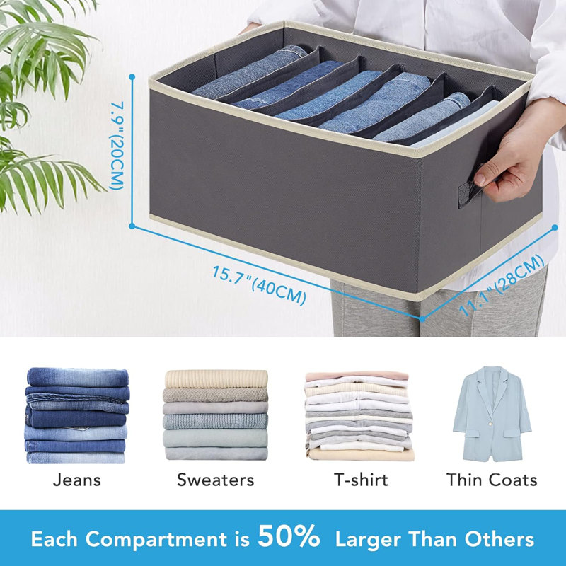 6-pack Large Wardrobe Organizers With Handles