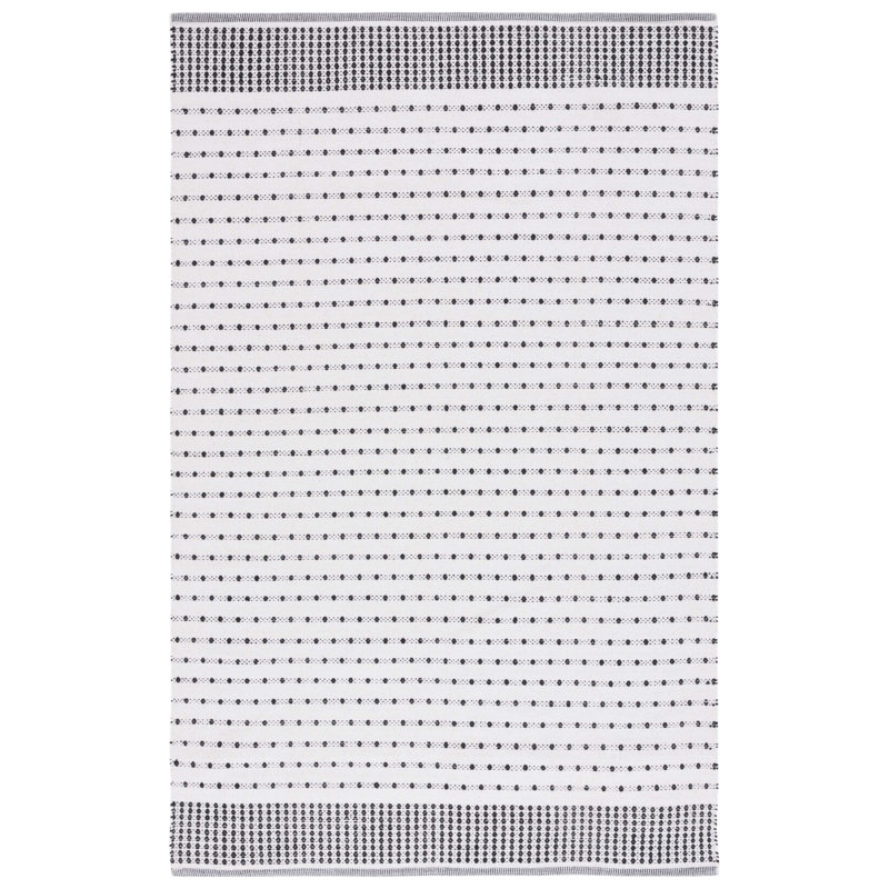 Aitken Flat Weave Cotton Geometric Rug, Rectangle 5' x 8'