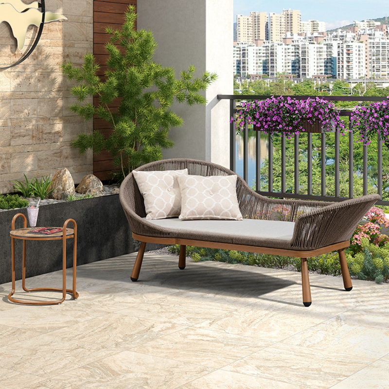 Fauteuil moderne en rotin simple tissé