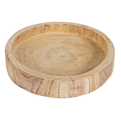 Paulownia Wood Hand Carved Tray