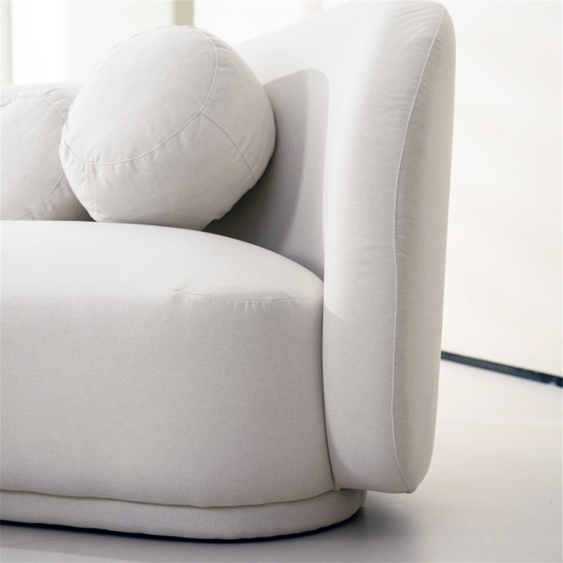 Canapé confortable Pagel, Polyester beige