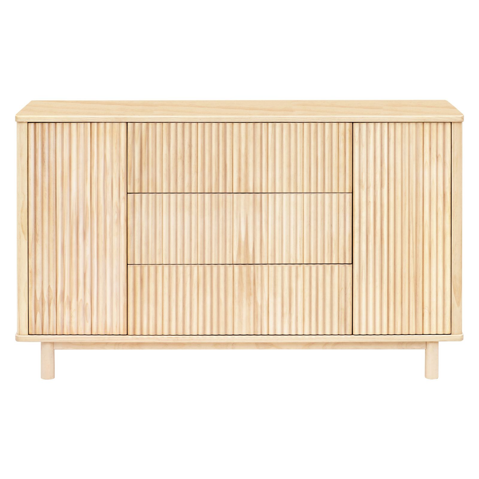 Pogo Tambour Assembled Dresser, Blonde