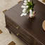 Table basse en bois massif rétro de luxe clair