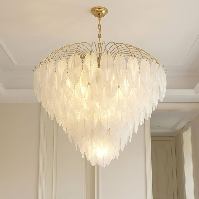 Boa 9-Light Chandelier in Warm Brass by Breegan Jane, 15 Lights