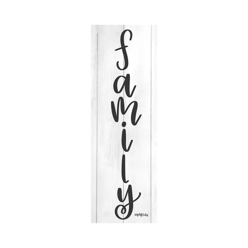 Family 1 Piece Wrapped Canvas Panoramic Wall Art, 30.48 cm H x 91.44 cm W x 3.175 cm D