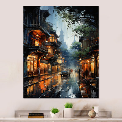 «Vietnam Urban Street Reflections II», reproduction d'art métallique du Vietnam