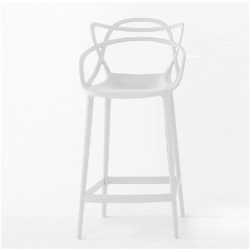 Upholstered Counter Stool, Bar Stool (30" Seat Height), Black
