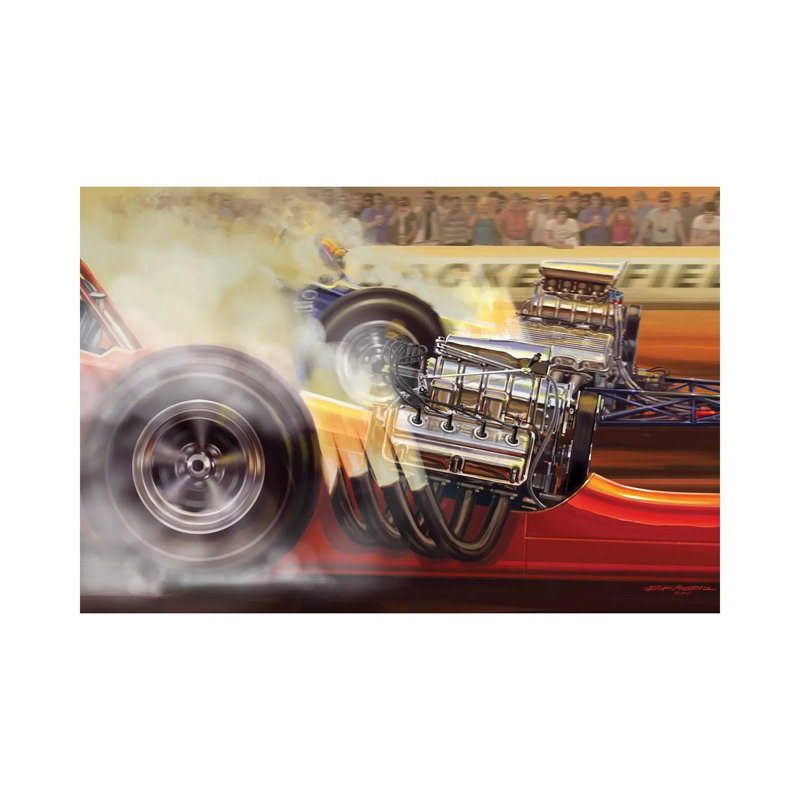 Two Rails by Bruce Kaiser - Print on Canvas, 66.04 cm H x 45.72 cm W x 1.91 cm D, Wrapped Canvas
