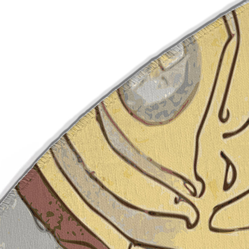 Tapis intérieur et extérieur Sleek Line, Rond 5 pi