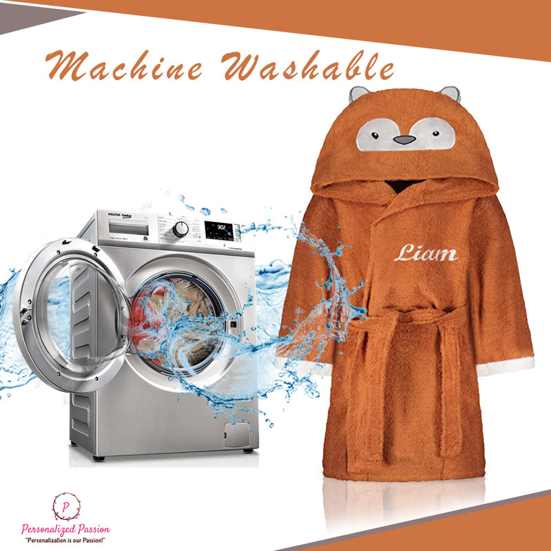 Peignoir pour bébé avec capuche pour enfants, L, Oui