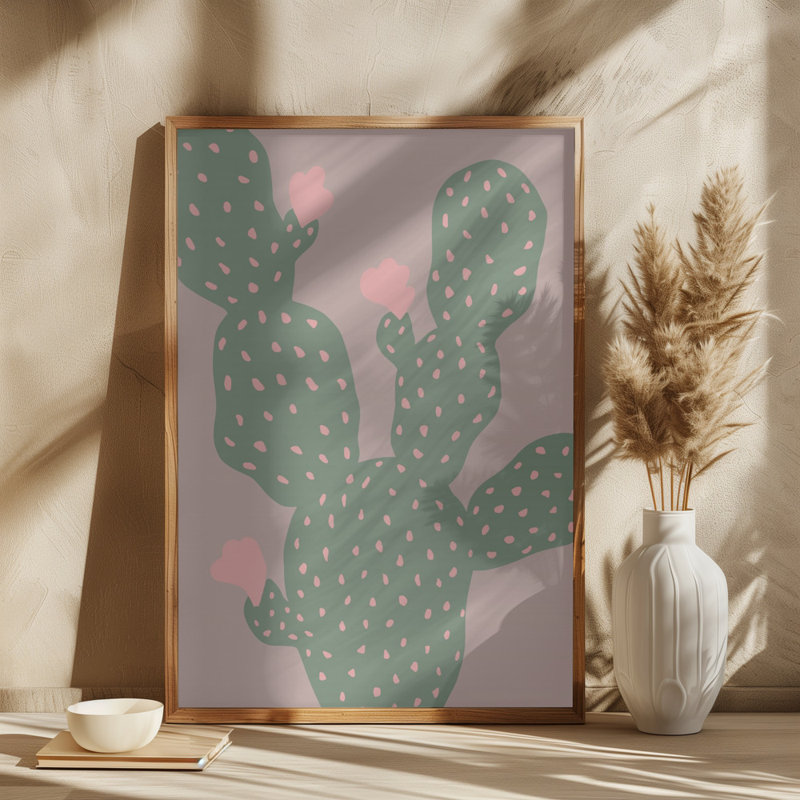 Cactus, 76.2cm H x 50.8cm W, Green