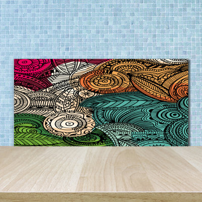 50cm W x 100cm L Glass Peel and Stick Panel