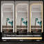 Miroir mural pleine longueur 65 po x 21 po à DEL, forme irrégulière, éclairage à intensité variable 3 couleurs, verre argenté sans cuivre de 5 mm, câblé ou à brancher, pour vestibule, chambre à coucher et salon