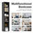 Imron Narrow Bookcase, Tall Corner Bookshelf for Bedroom, Living Room, Study-553525077-592389937