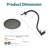 10" High Pressure Rain Shower Head With 12'' Extension Arm-110476242