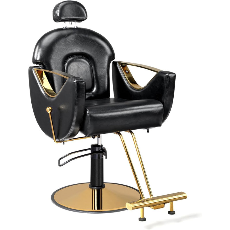 Fauteuil de massage en faux cuir, Similicuir noir