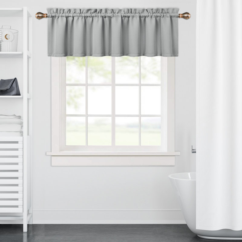 Kitchen Curtain Kitchen Pelmet, 132cm W x 38cm L, Grey