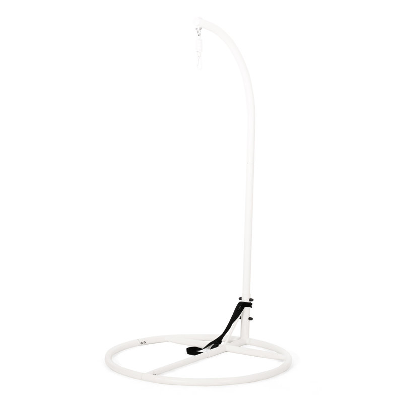 Bas de la chaise suspendue: blanc, fer - 43,16 po Profondeur: 80,61 po de hauteur, poids de 43,36 lb, fond de détente blanc