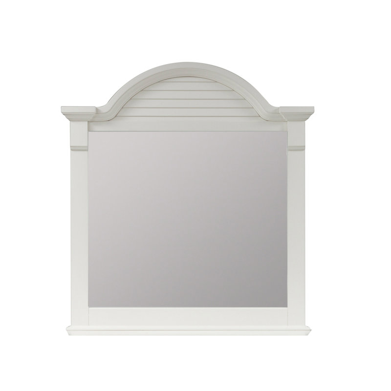 Alvy Square Dresser Mirror, White