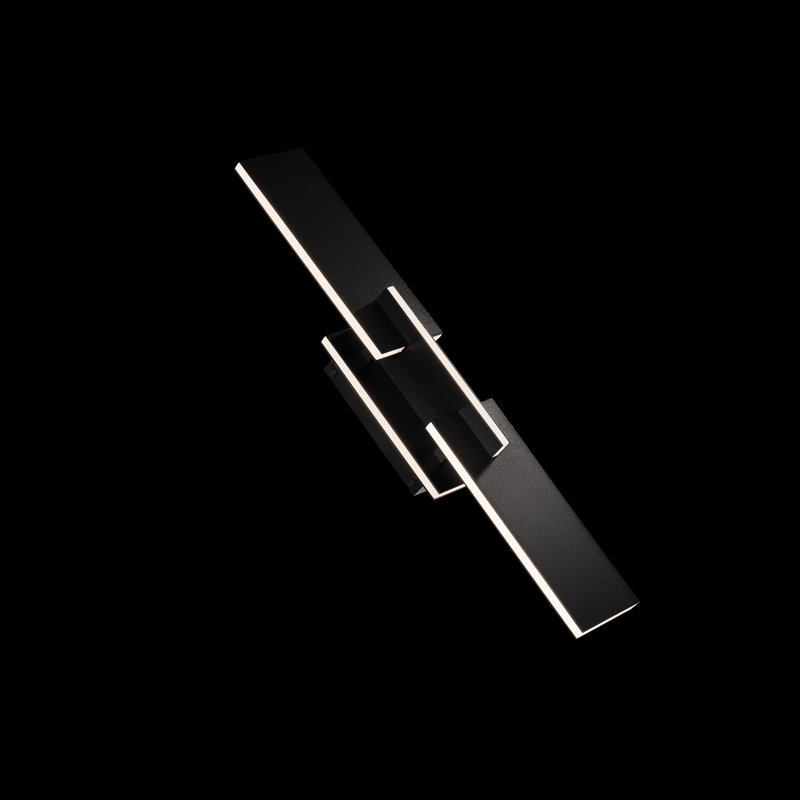 Amari 1 - Light LED Flush Mounted Sconce, Black