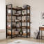 167.1cm H x 83.8cm W Solid Wood Standard Bookcase
