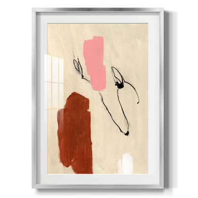 Terra Rosa Abstract I -Framed Canvas