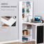 Bureau de bureau mural pliable avec tableau noir et tablette latérale pliable-9207051